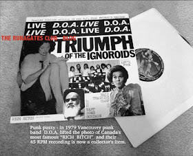 D.O.A. - Vancouver punk band -  1979 Margaret Trudeau album cover