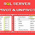 PIVOT and UNPIVOT in SQL Server with Example