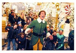 Buddy laughing in Elf 2003