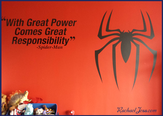 Creating a marvel themed bedroom with Spiderman Vinyl