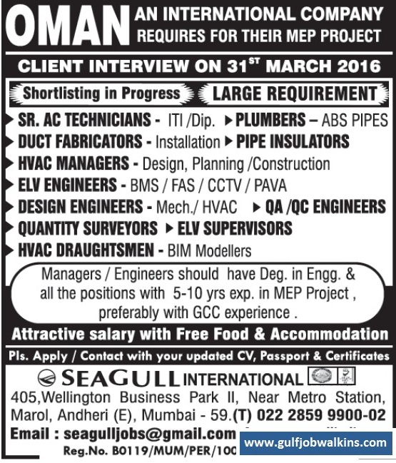 Hvac Duct Hvac Duct Foreman Jobs In Dubai