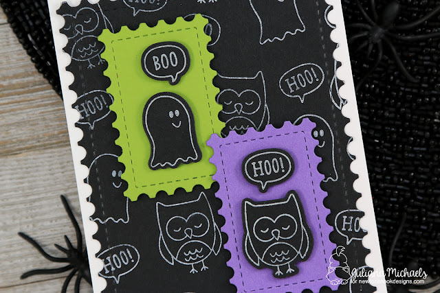 Halloween Card by Juliana Michaels featuring Newton's Nook Designs Boo Hoo Stamp Set