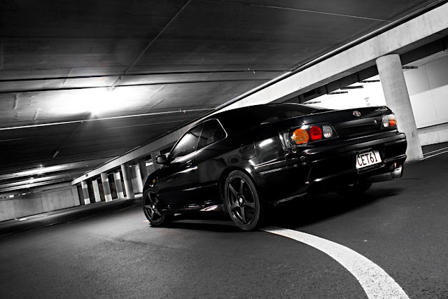 Toyota, Corolla Levin, Sprinter Trueno, AE111, japońskie, sportowe, coupe, JDM, 4A-GE, black top