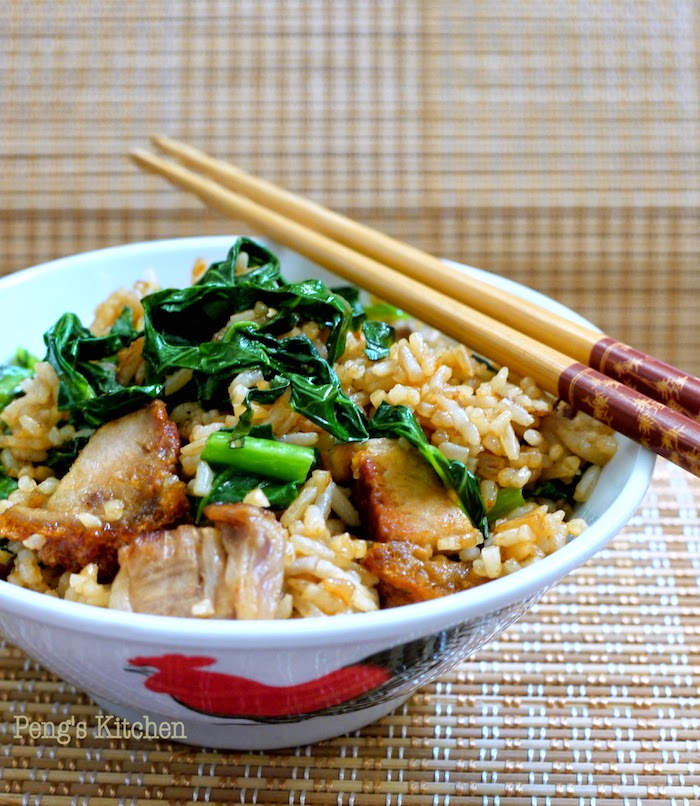 Teochew Style Chinese Kale Fried Rice Food recipes