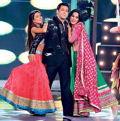 Salman Khan at Grand Finale of Bigg Boss Season 7 set