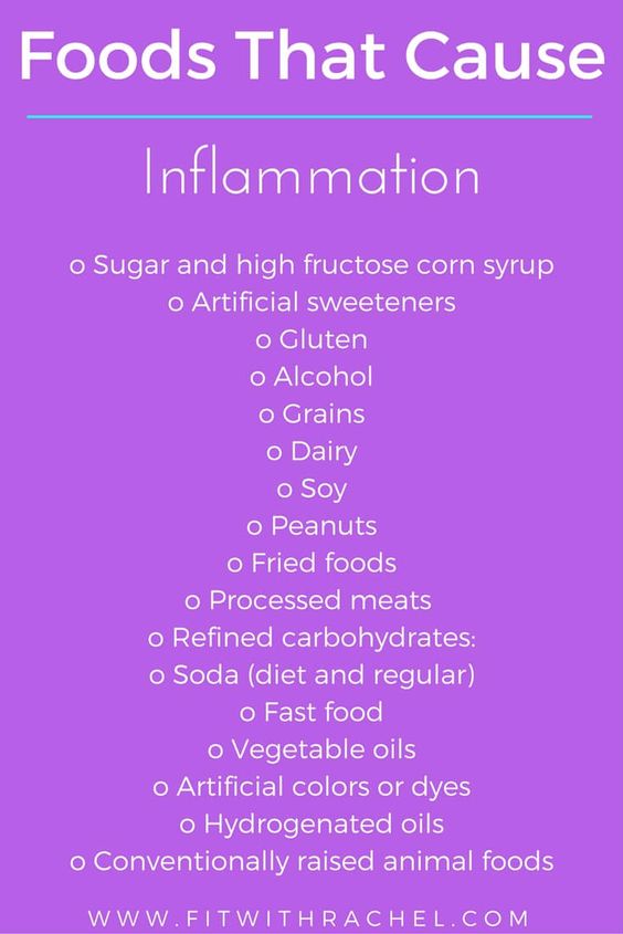 Foods That Cause Inflammation