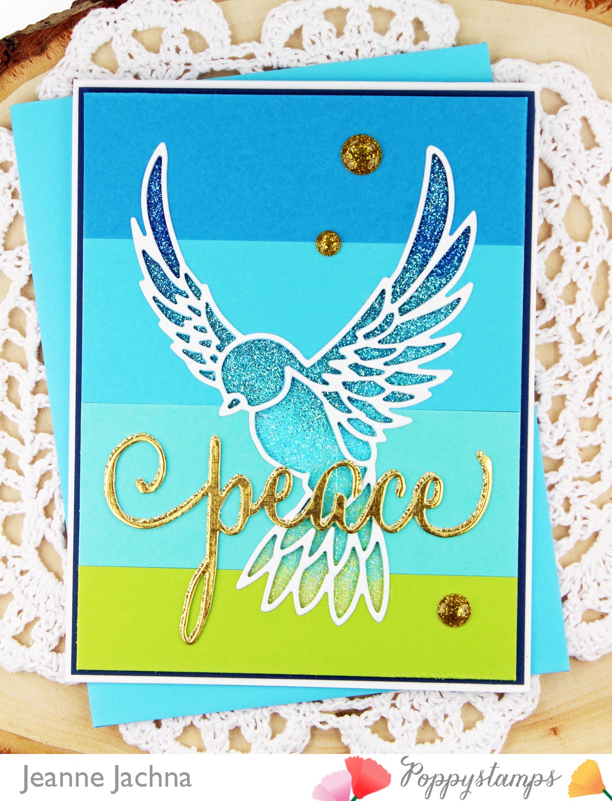 A Kept Life Poppystamps Peace Dove