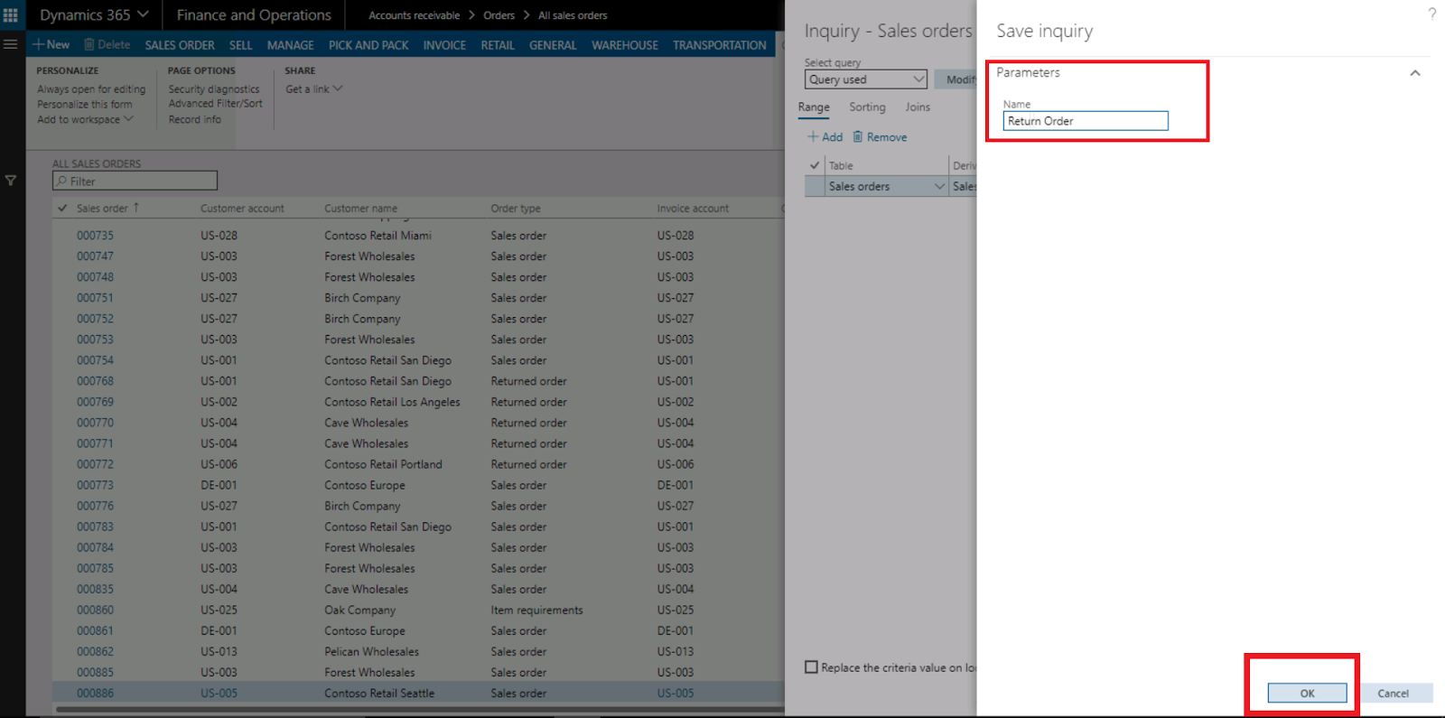 How to save filters as a fast inquires in Dynamics 365?