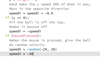 Processing in Python Mode: Bouncing Ball!