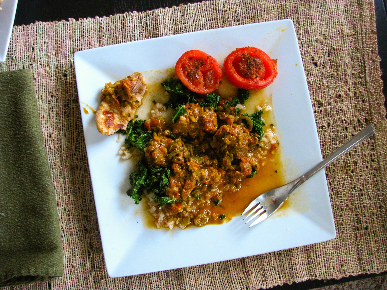 two foodies & a pup Indian Spiced Lamb in Yogurt Sauce