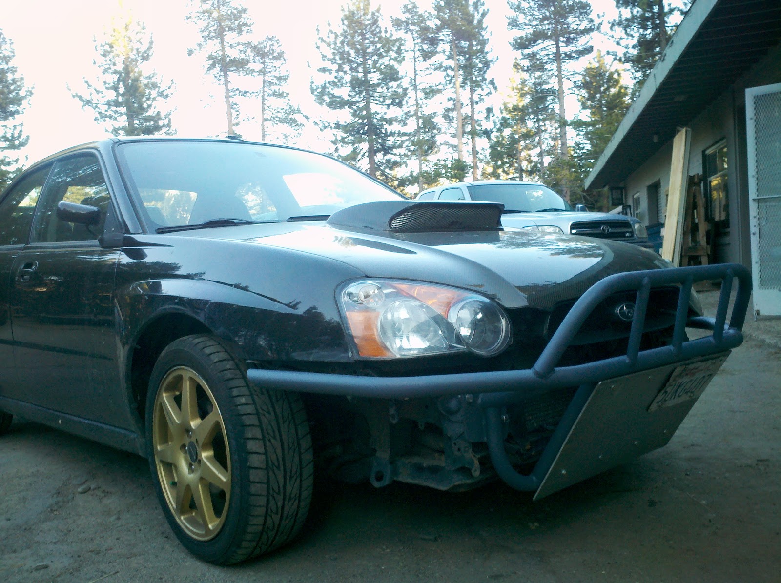 Monzo Speed Impreza bumper and skid plate