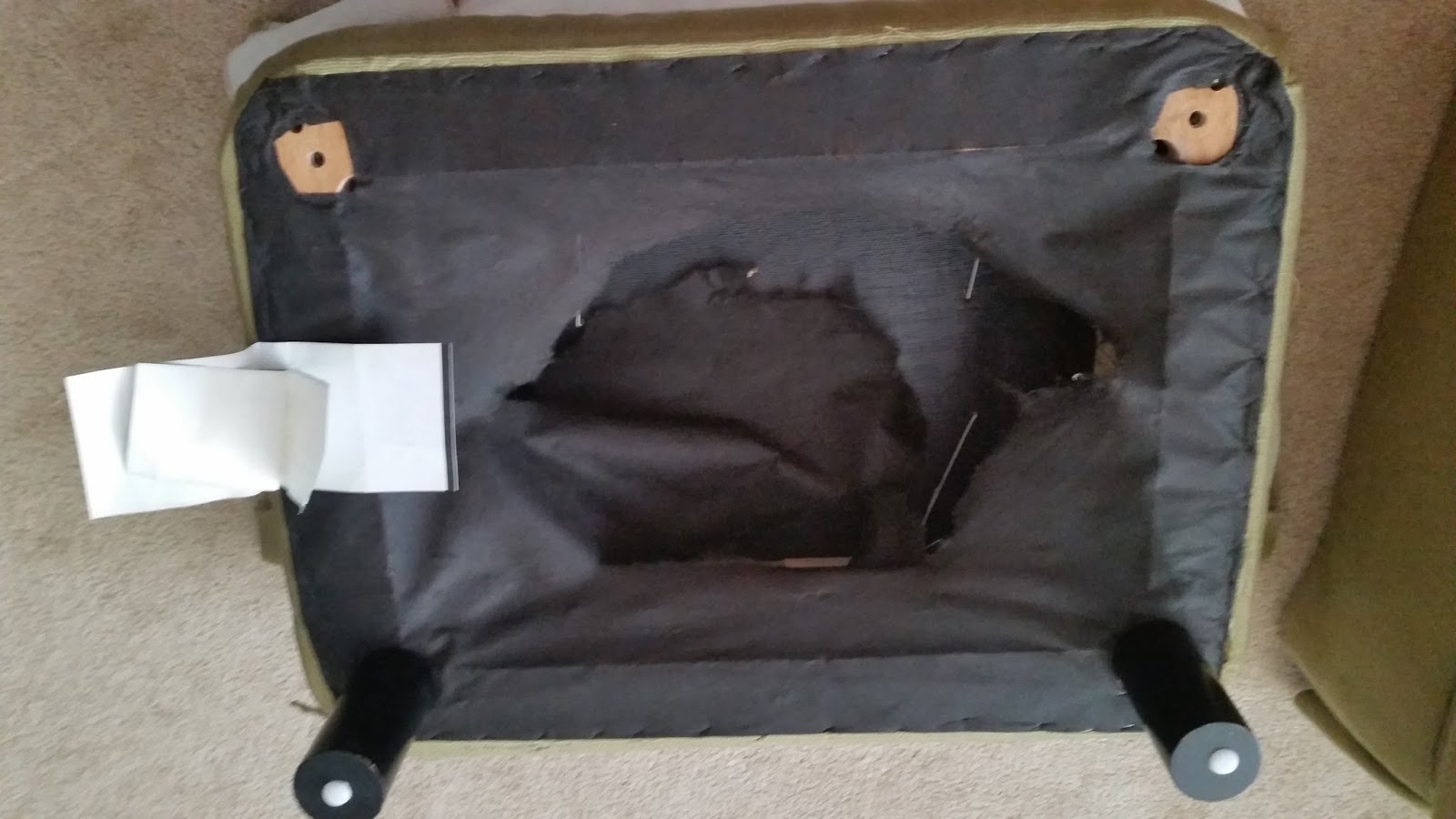 Tutorial Repairing the dust cover on your furniture or box spring bed.