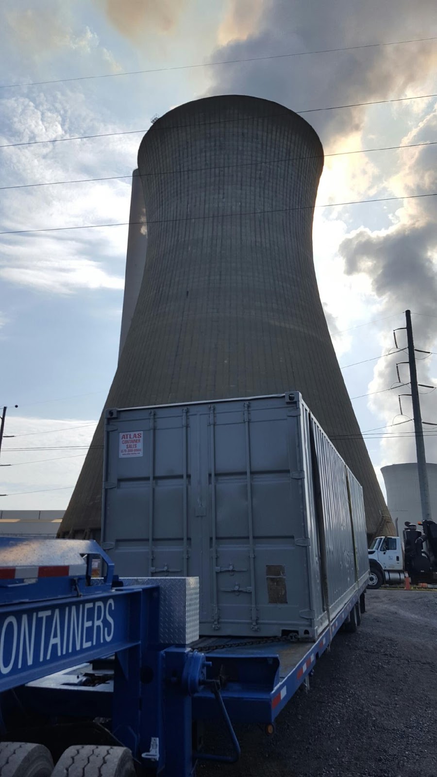 Atlanta Used Shipping Containers and Semi Trailers Painting a Used