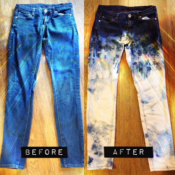 karaelkins7 DIY Bleached Jeans & Styling