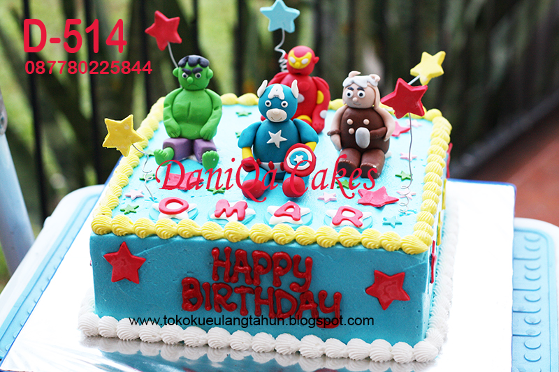 DaniQa Cake and Snack The Avengers Birthday Cake for Omar