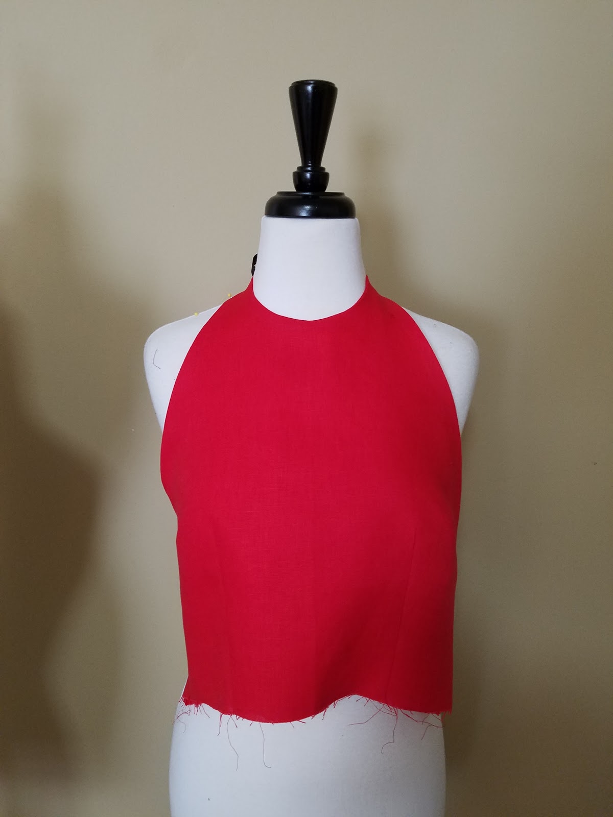 Made by a Fabricista: Red Hot Summer Halter Dress