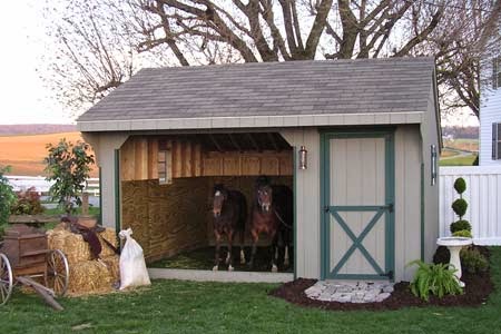 buy a cheap horse barn run-in