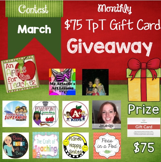 An Apple For The Teacher Monthly 75 Teachers Pay Teachers Gift Card