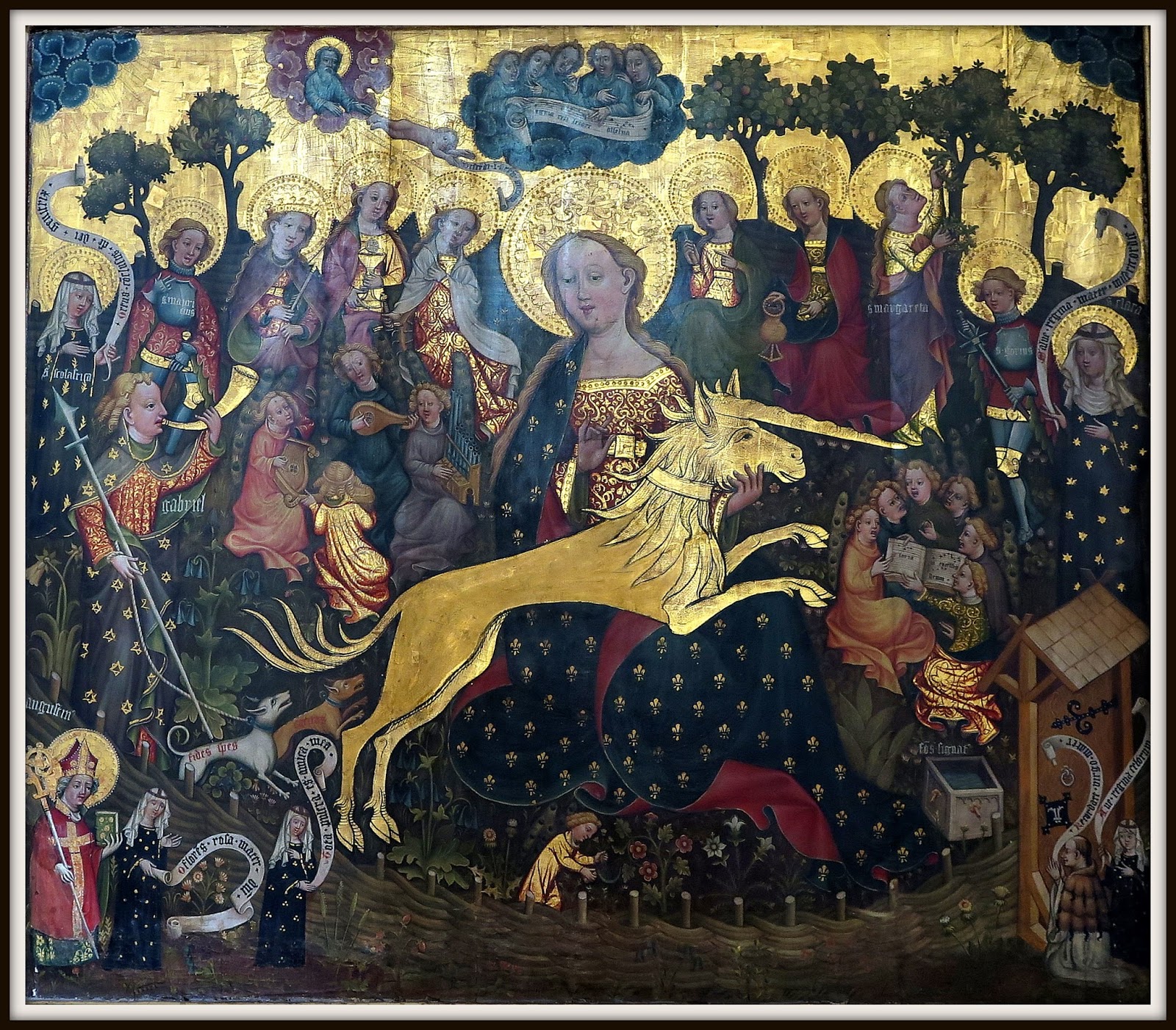 Die Jungfrau und das Einhorn auf dem Erfurter Einhornaltar curiositas