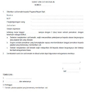 Contoh Surat Izin Cuti Untuk Guru Contoh Surat
