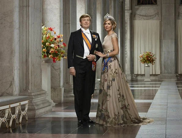 Queen Maxima, Crown Princess Catharina-Amalia, Princess Alexia and Princess Ariane. celebrate 5th anniversary of enthronement of King Willem-Alexander