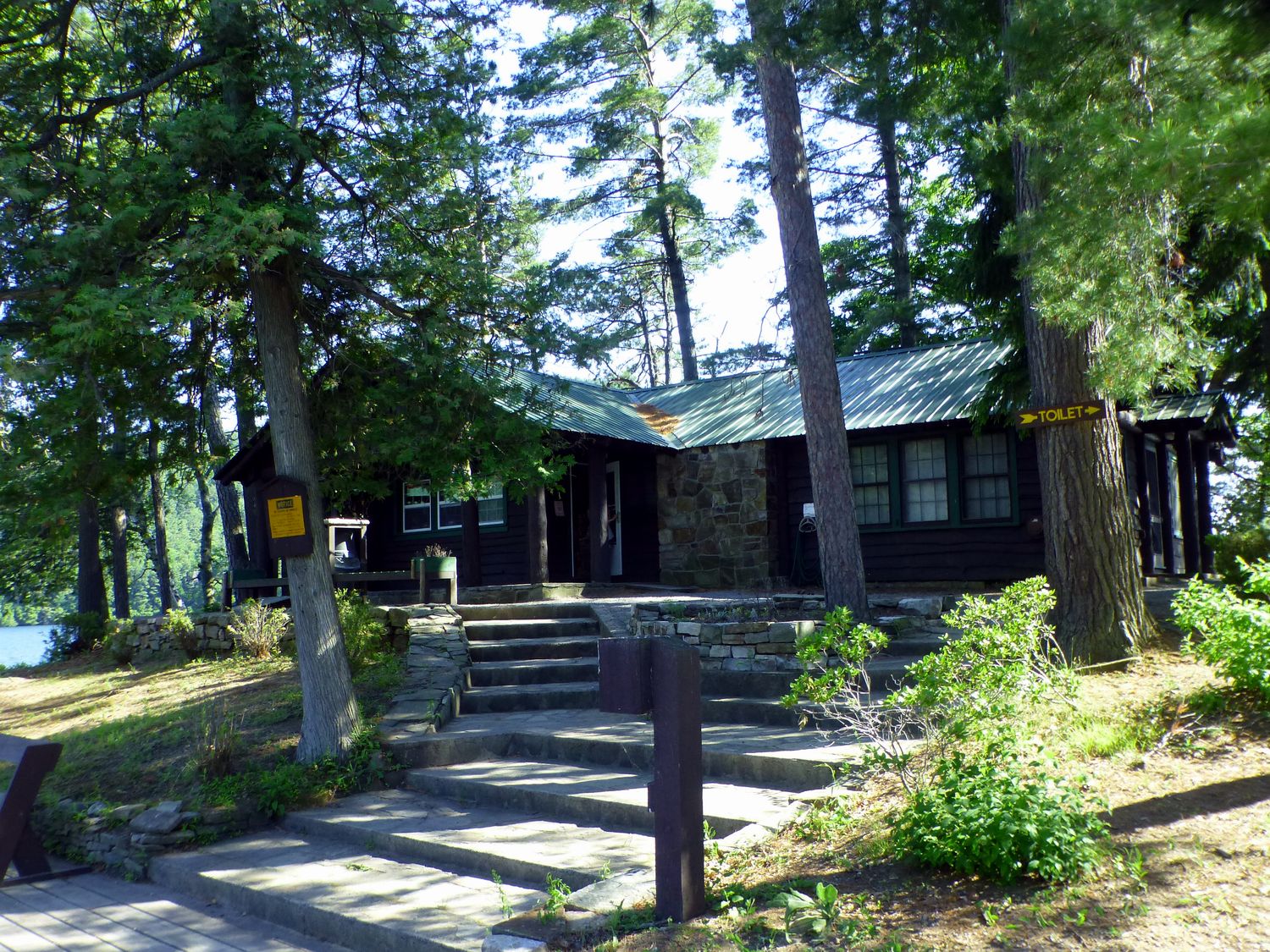 The Saratoga Skier and Hiker Lake island camping, Fork Island