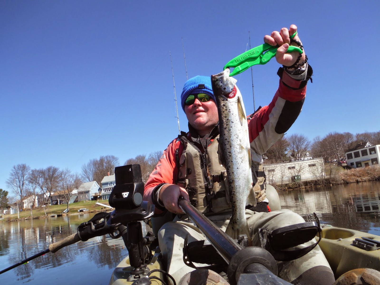 Long Island Kayak Angler Landlocked Atlantic Salmon New Hampshire
