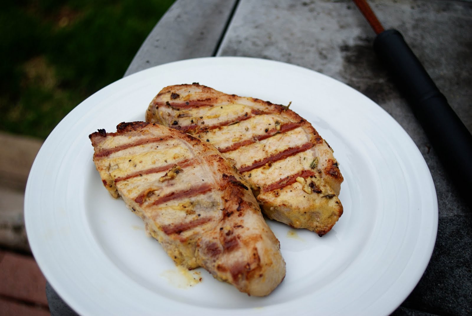 Dijon Grilled Pork Chops