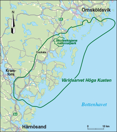 Höga Kusten Bron Karta | Karta