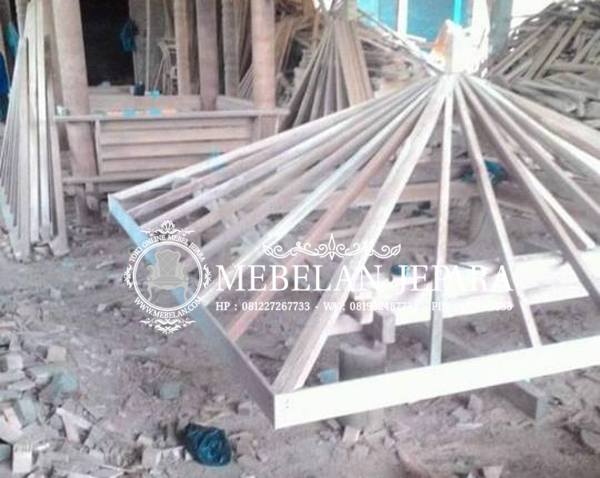 Gazebo Glugu Minimalis Segi Empat - Atap Gazebo Glugu Minimalis Segi Empat - Atap