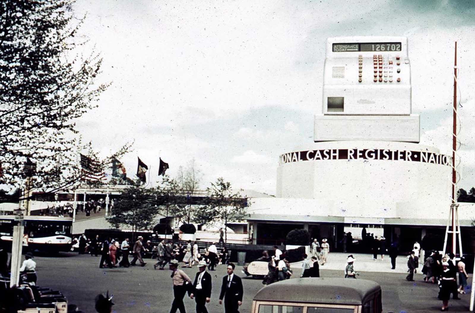 The National Cash Register Building at the 1939 New York World's Fair.