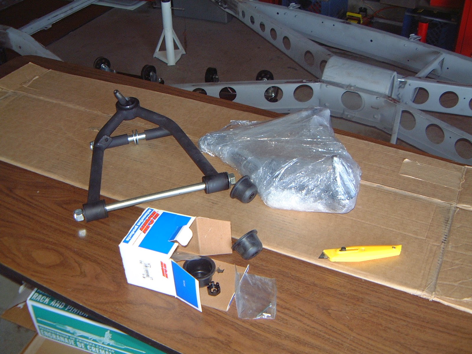 1937 Plymouth With the frame back from sandblast I ordered the front