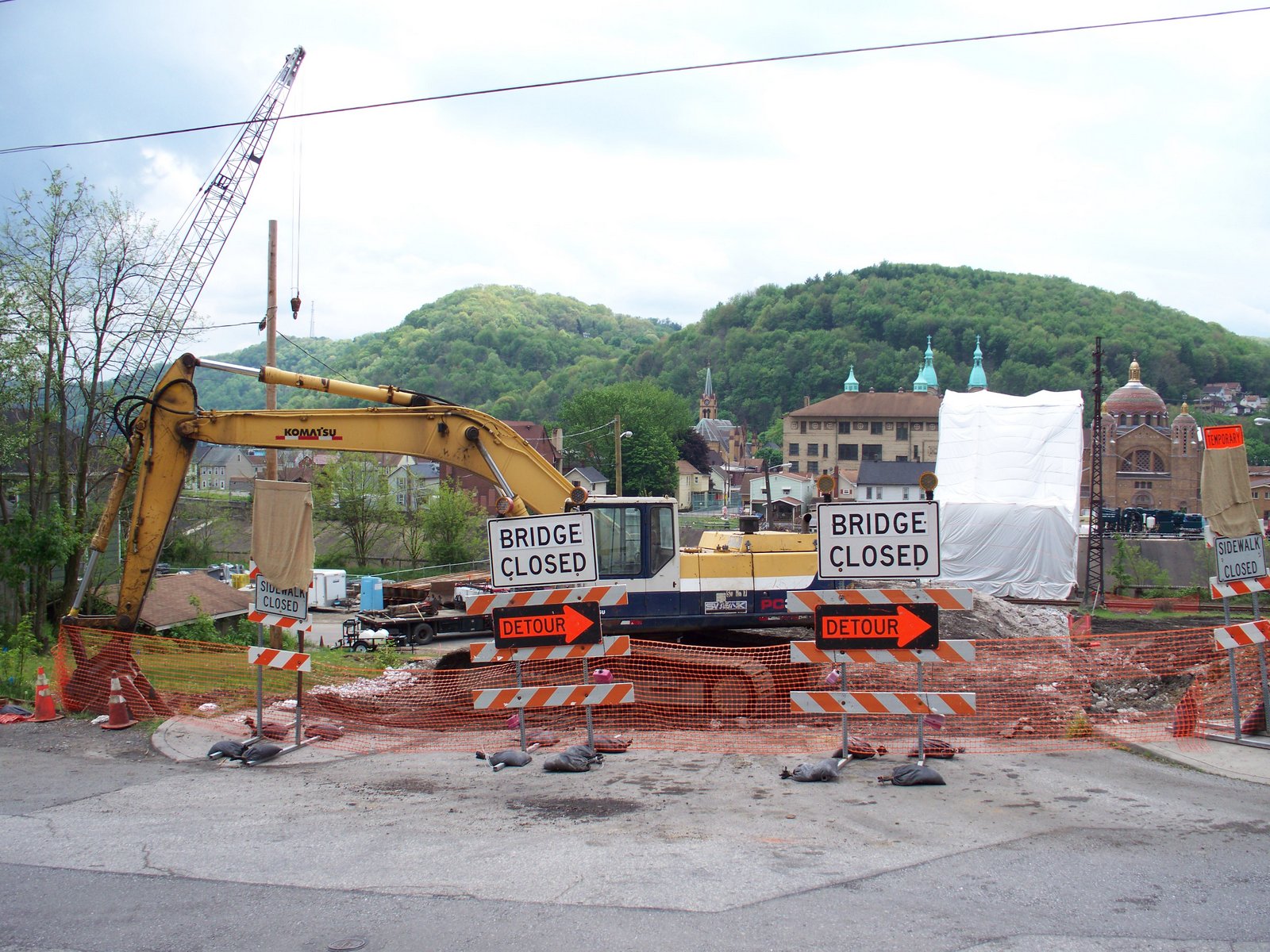 Vintage Johnstown Minersville Bridge and Honan Avenue