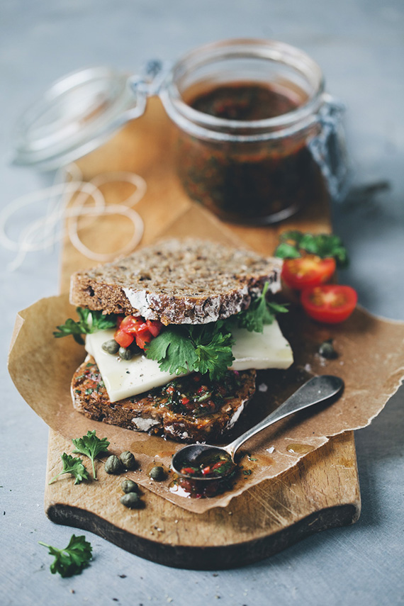 Pebre and taleggio rye sandwich | Green Kitchen Stories