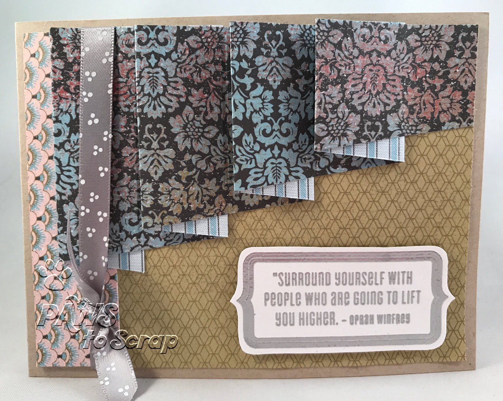 Paws to Scrap June 2017 A Year of Card Making Techniques Basic