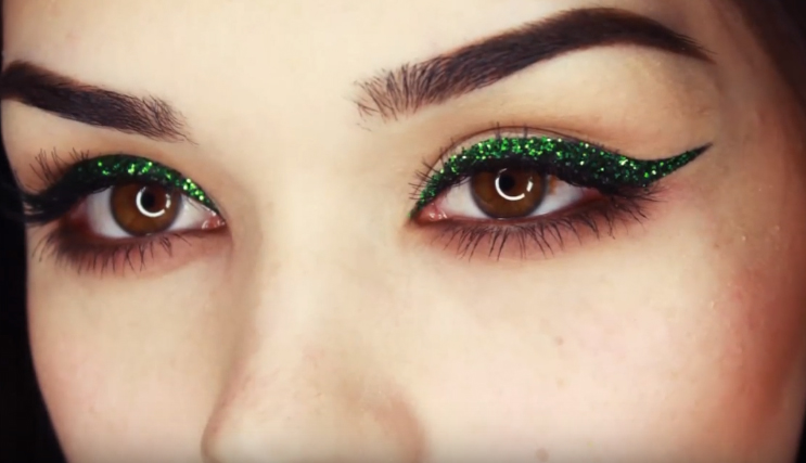 Best Green Glitter Eyeliner Makeup Tutorial 16 17 Fashion Hunt World
