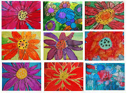 georgia keeffe flowers watercolour flower projects paintings lessons painting children inspired artist watercolor okeeffe okeefe lesson crafts kid klimt artists