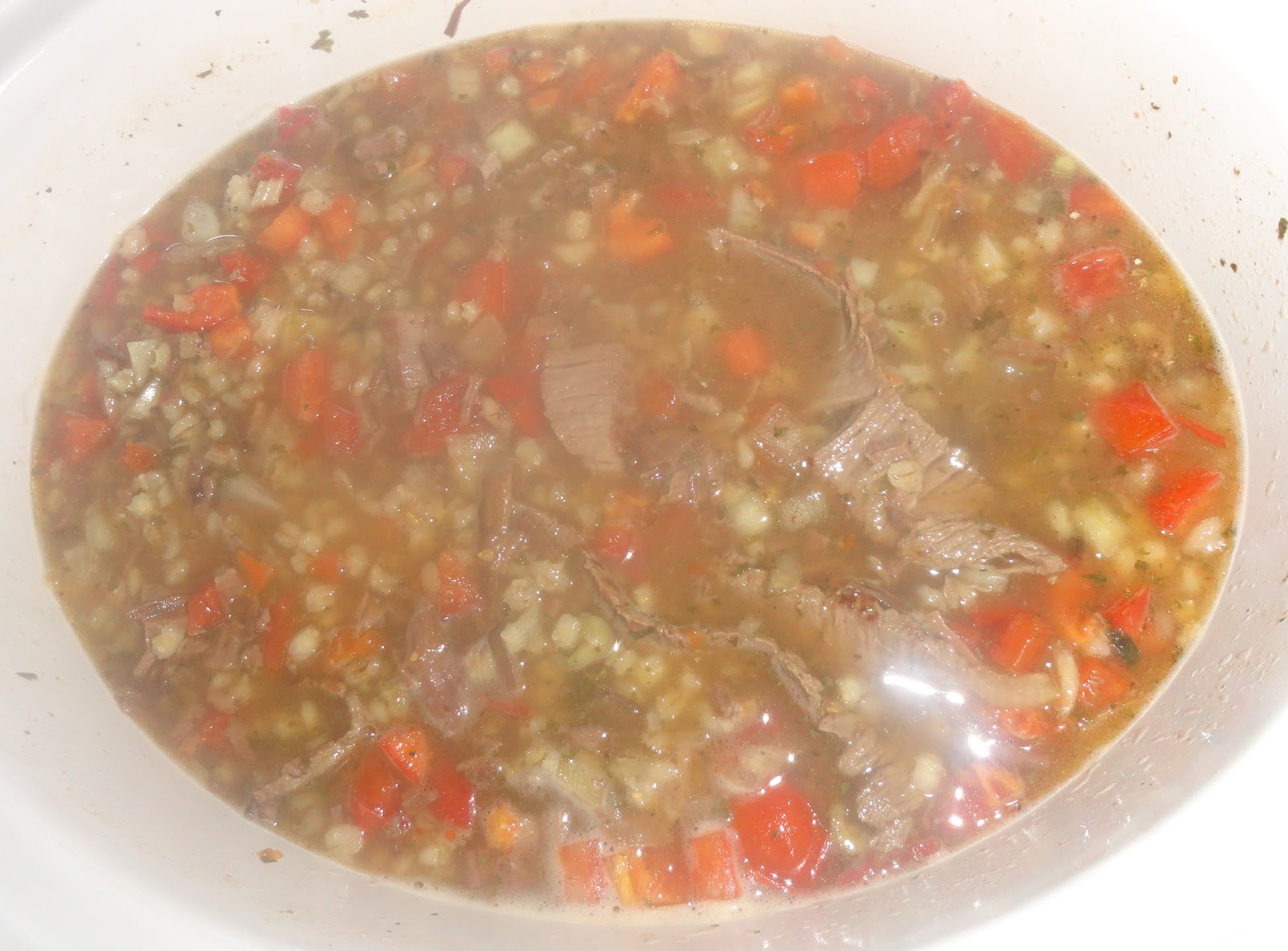 theArtisticFarmer: Beef & Barley Crockpot Soup
