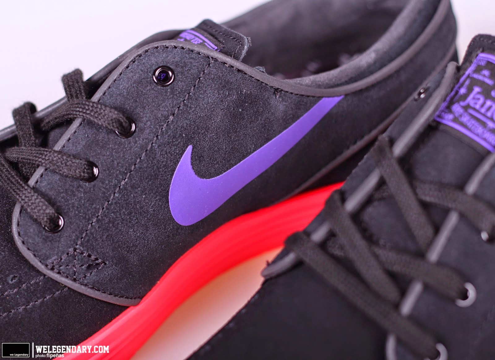 Nike SB Lunar Janoski Black / Hyper Grape Hyper Punch Noir Skate