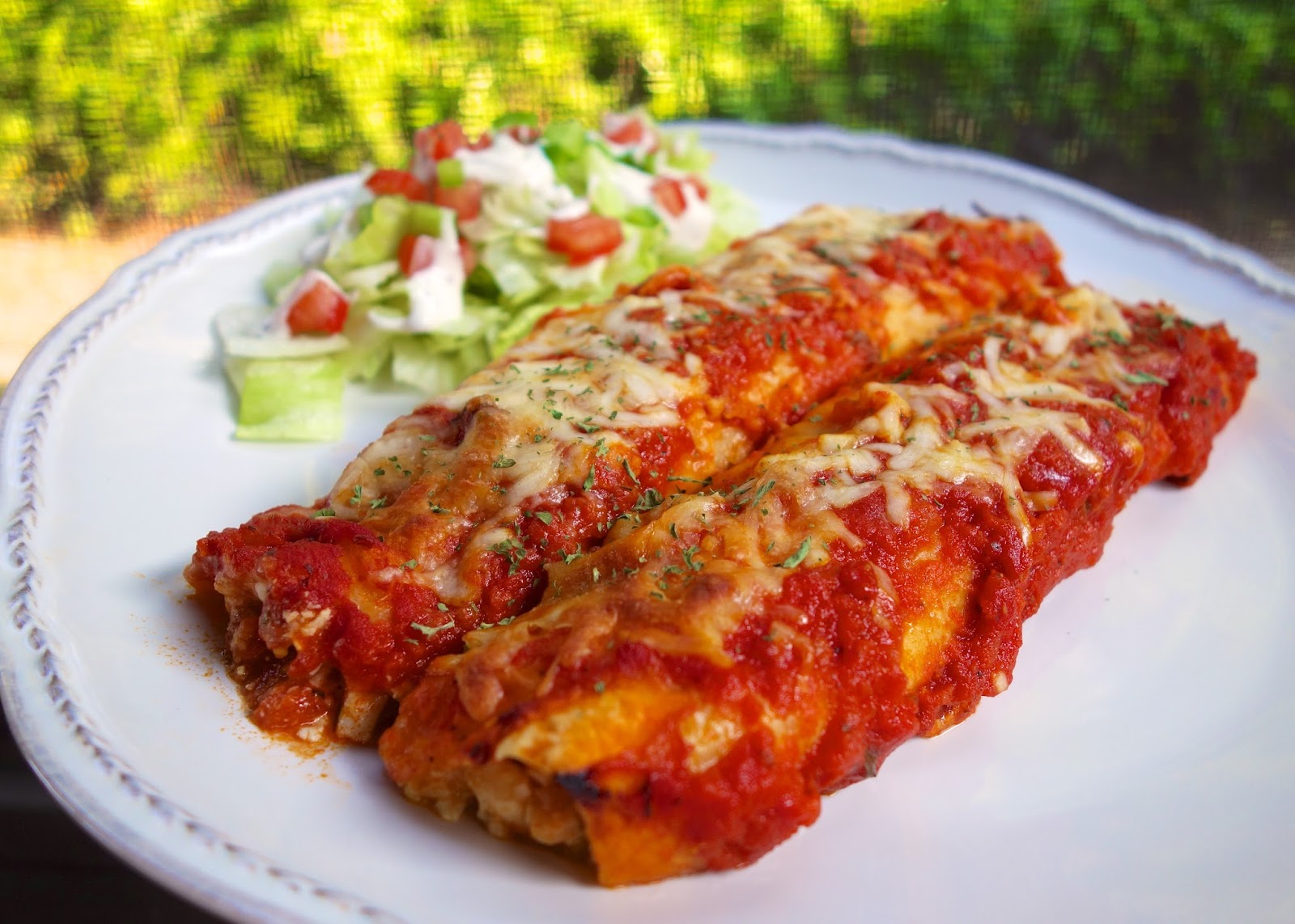 Chicken Parmesan Enchiladas Plain Chicken®