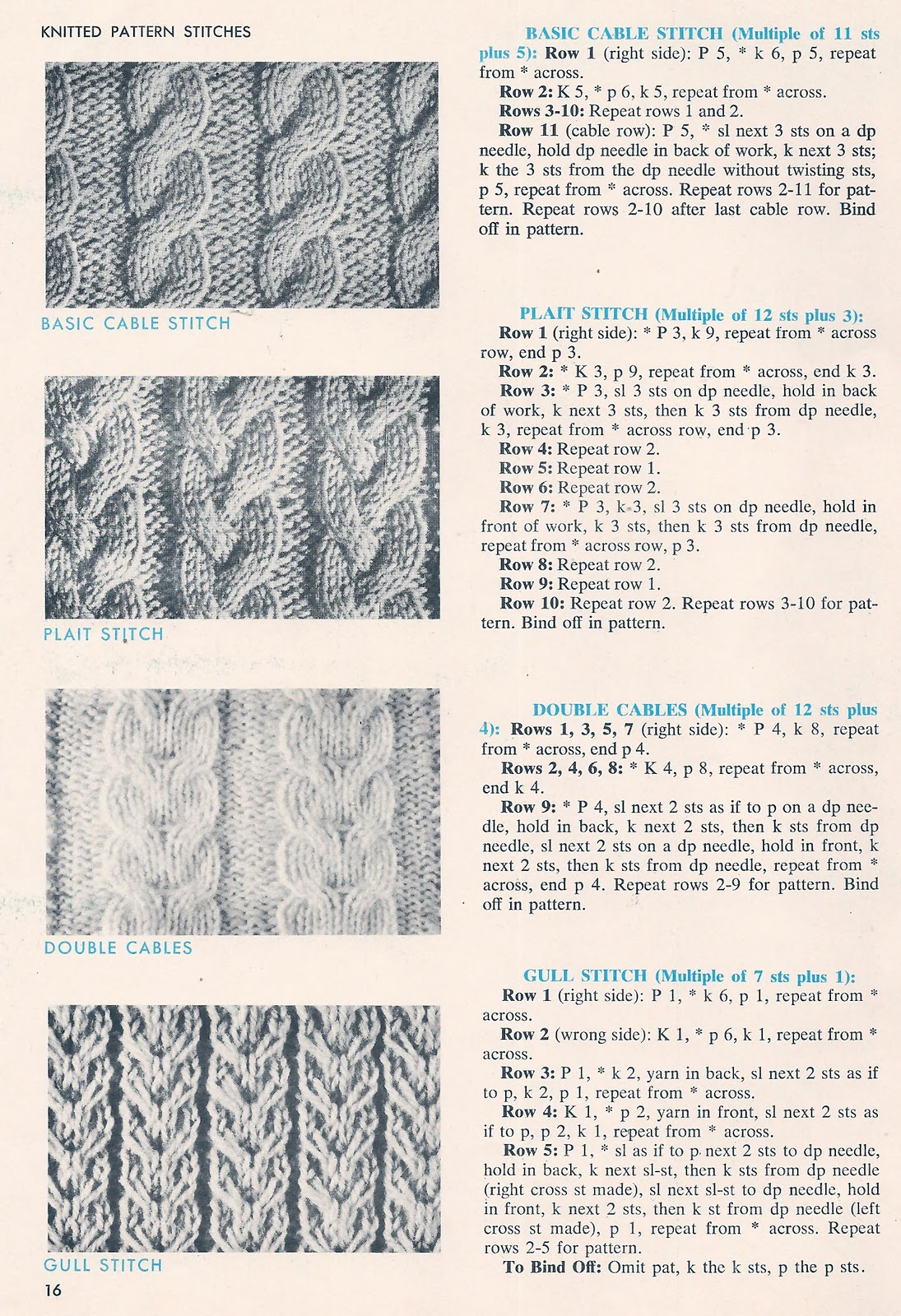 Vintage Knit Crochet Shop Talk: Knitting Stitches, Practice Session ...