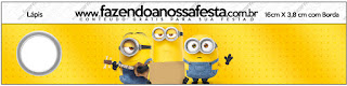 Película de los Minions: Etiquetas para Candy Bar para Imprimir Gratis. Etiquetas de Película de los Minions para imprimir gratis.