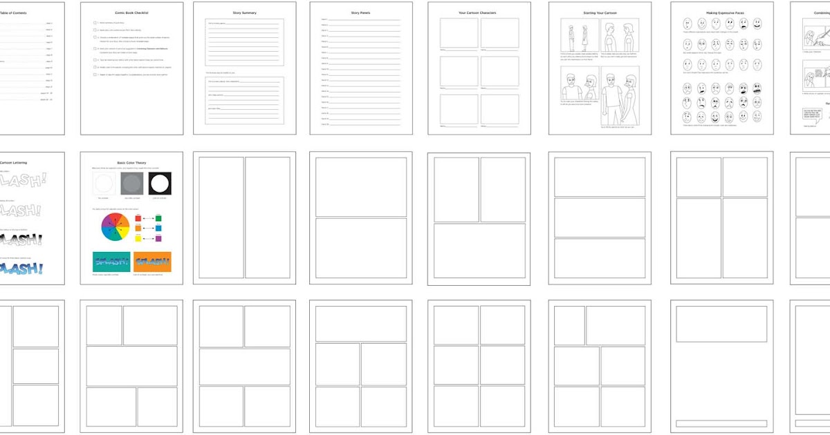 Comic Book Diagram | Art Projects for Kids
