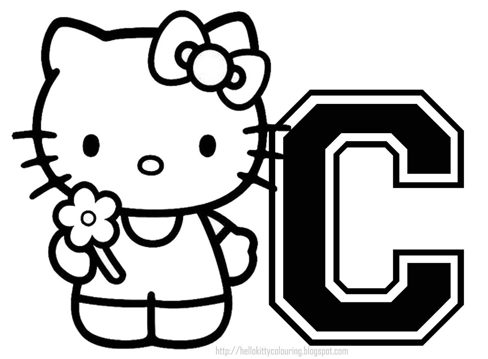 Hello Kitty Emo Coloring Pages