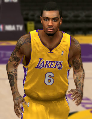 NBA 2K13 Earl Clark Cyberface Mods