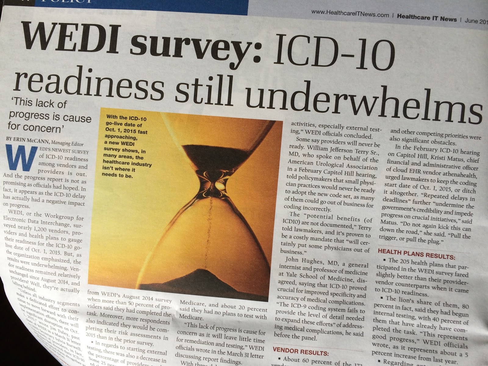 The Khit Blog Backsliding On The Looming Icd 10 Conversion