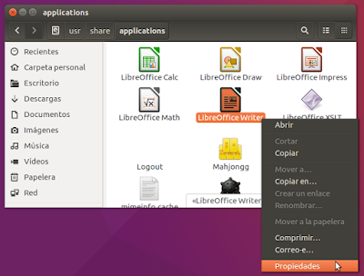 LibreOffice Propiedades