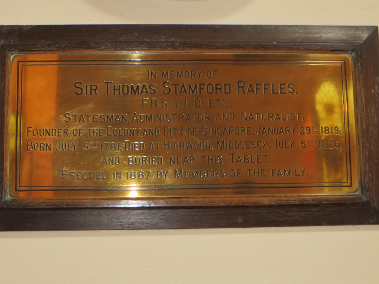 Kans on the Road: Thomas Stamford Raffles - best known as the founder ...