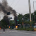 Manifestantes bloquearam trecho da avenida Bernardo Vieira na região oeste