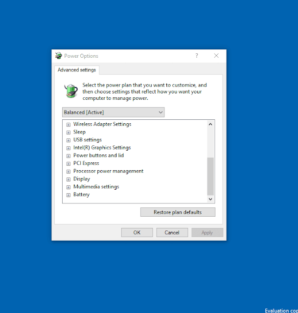 Ways to Customize Power Options Advanced Settings in Windows 10